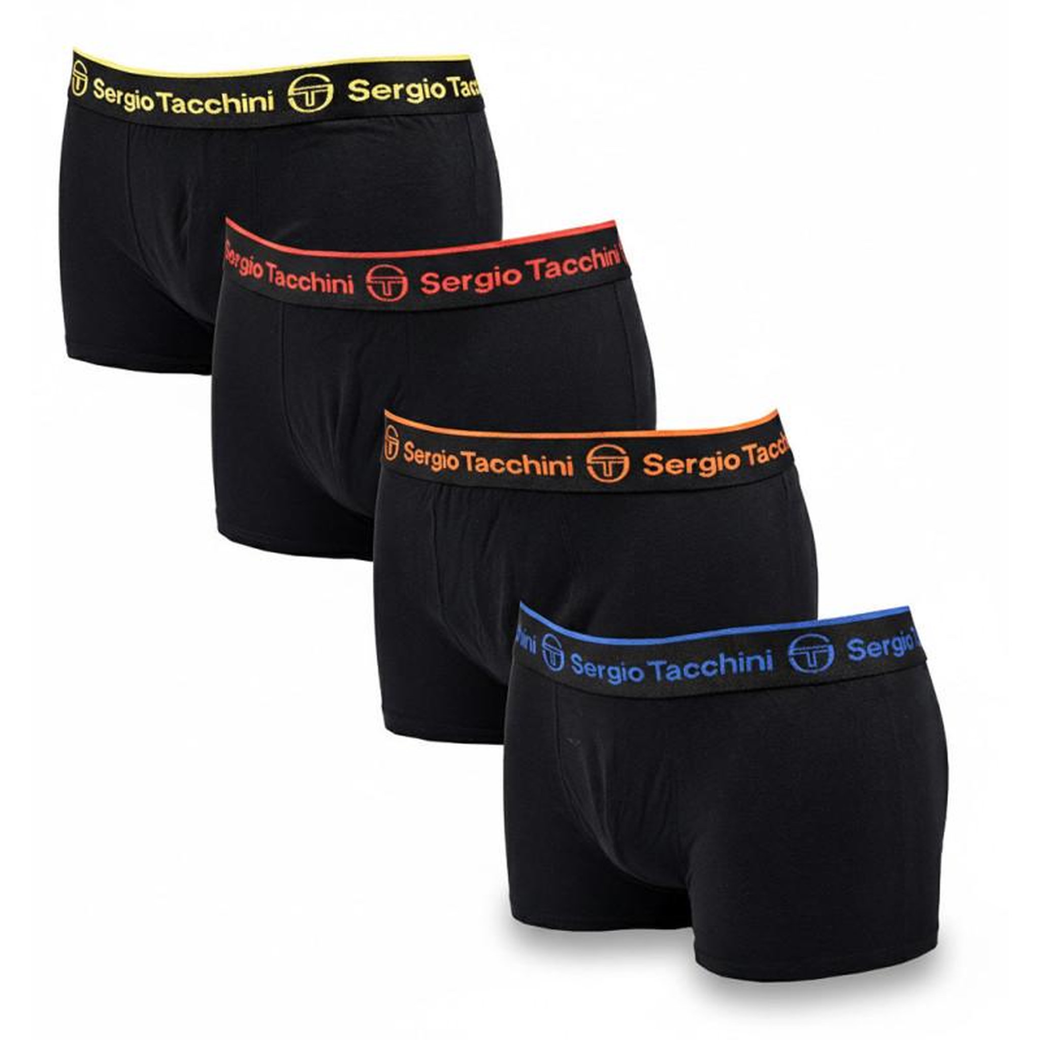 Voir la diapositive 1 : SERGIO TACCHINI Sergio Tacchini Pack de Boxers Homme Lot de 4