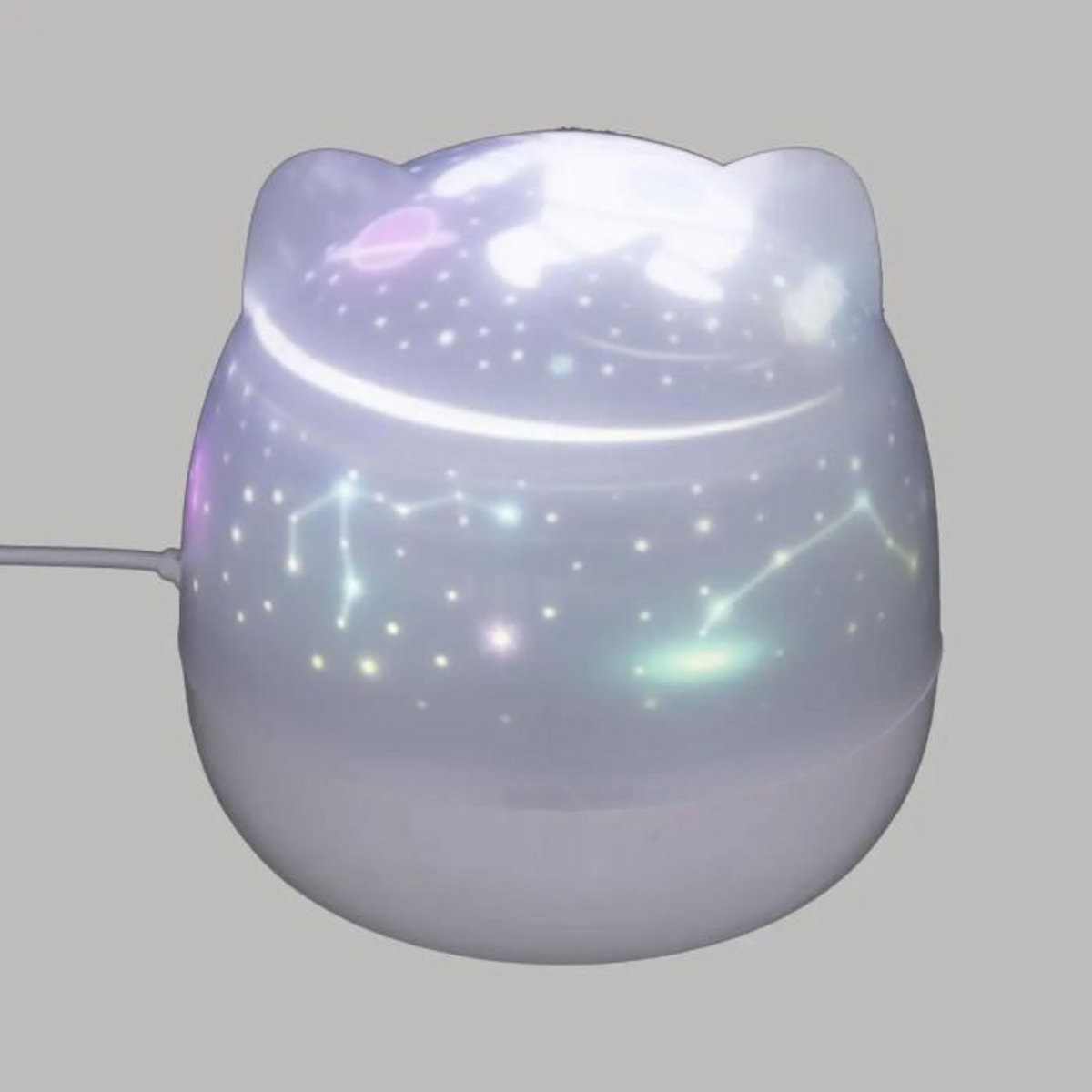 Atmosphera Kids Veilleuse rotative chat - Blanc