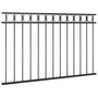 Voir la diapositive 2 : VIDAXL Panneau de cloture Acier 1,7x0,8 m Noir