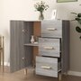 Voir la diapositive 3 : VIDAXL Buffet sonoma gris 69,5x34x90 cm bois d'ingenierie