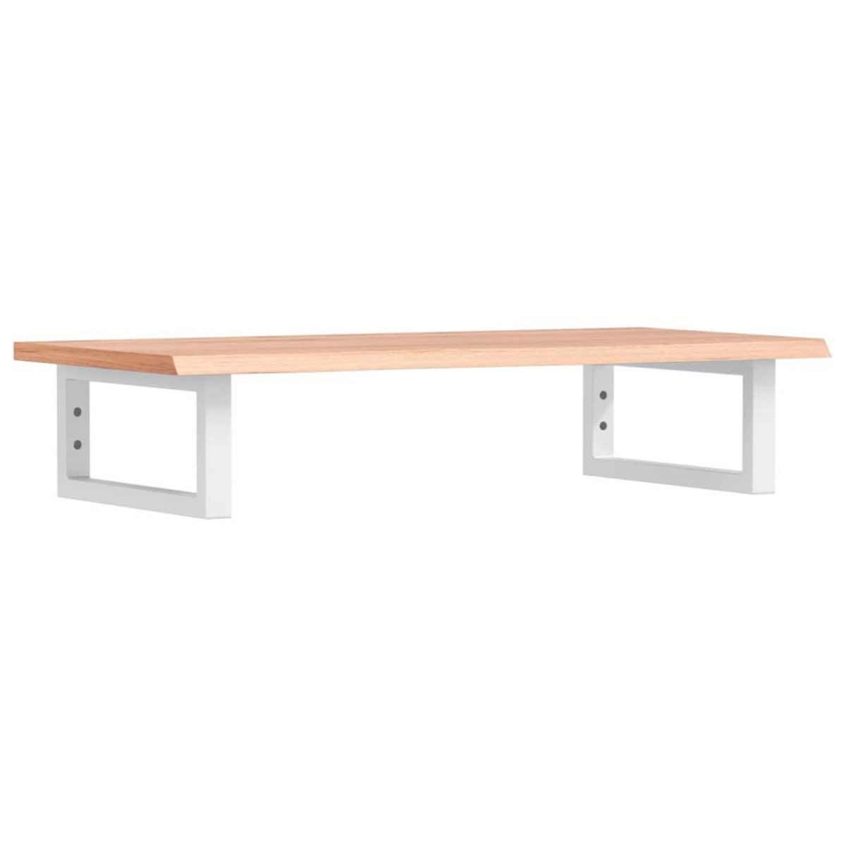 VIDAXL Etagere de vasque murale acier et bois de chene massif