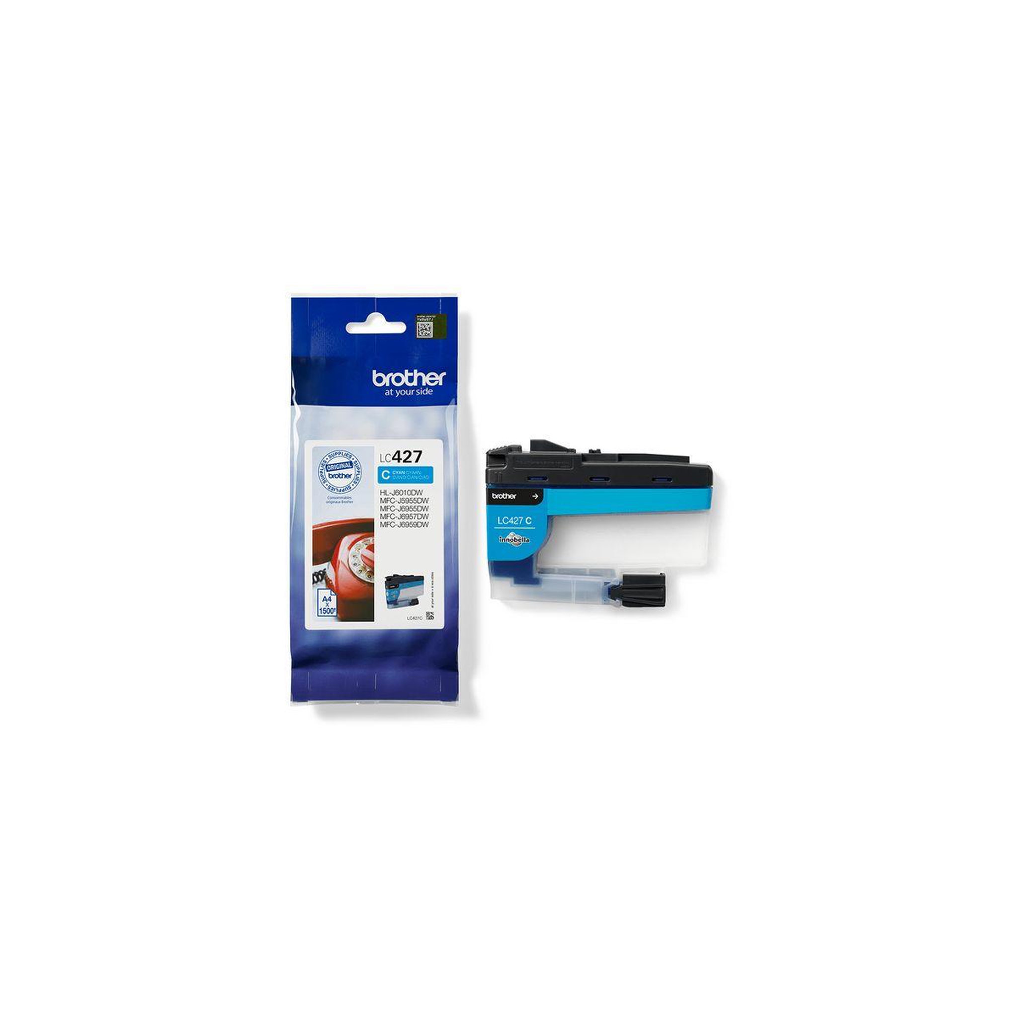 Voir la diapositive 2 : Brother Cartouche d'encre originale lc427 cyan standard - lc427c