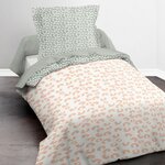 Home collection Parure housse de couette 140x200cm 100%coton 57fils happy 1.18