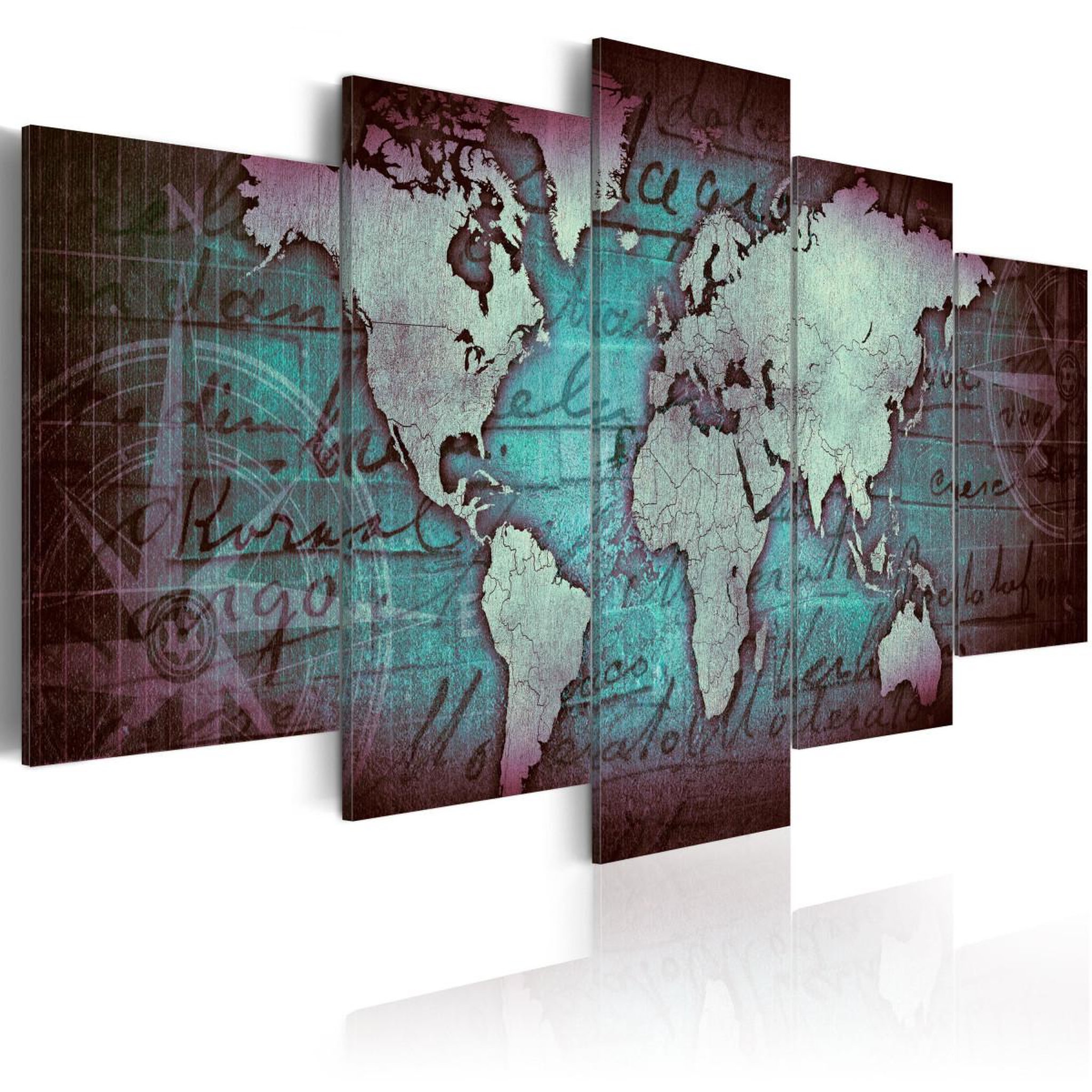 Paris Prix Tableau imprimé  sapphire map. Coloris disponibles : Multicolore