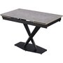 Voir la diapositive 1 : Habitat et Jardin Table à manger extensible en céramique 6 à 10 personnes  Silence  - Gris marbré