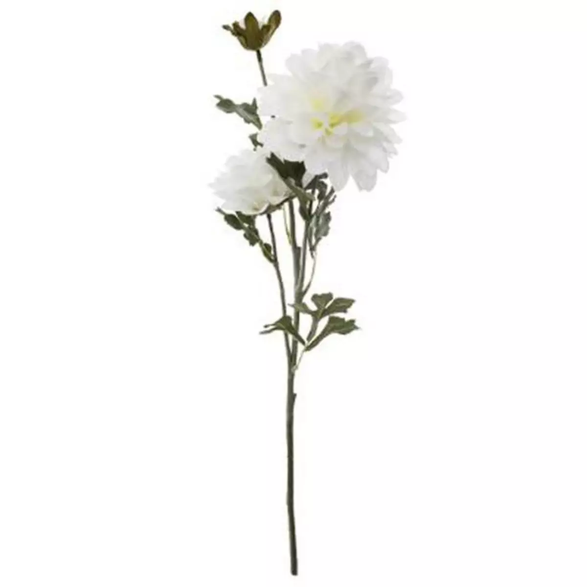 ATMOSPHERA Fleur Artificielle  Dahlia  62cm Blanc