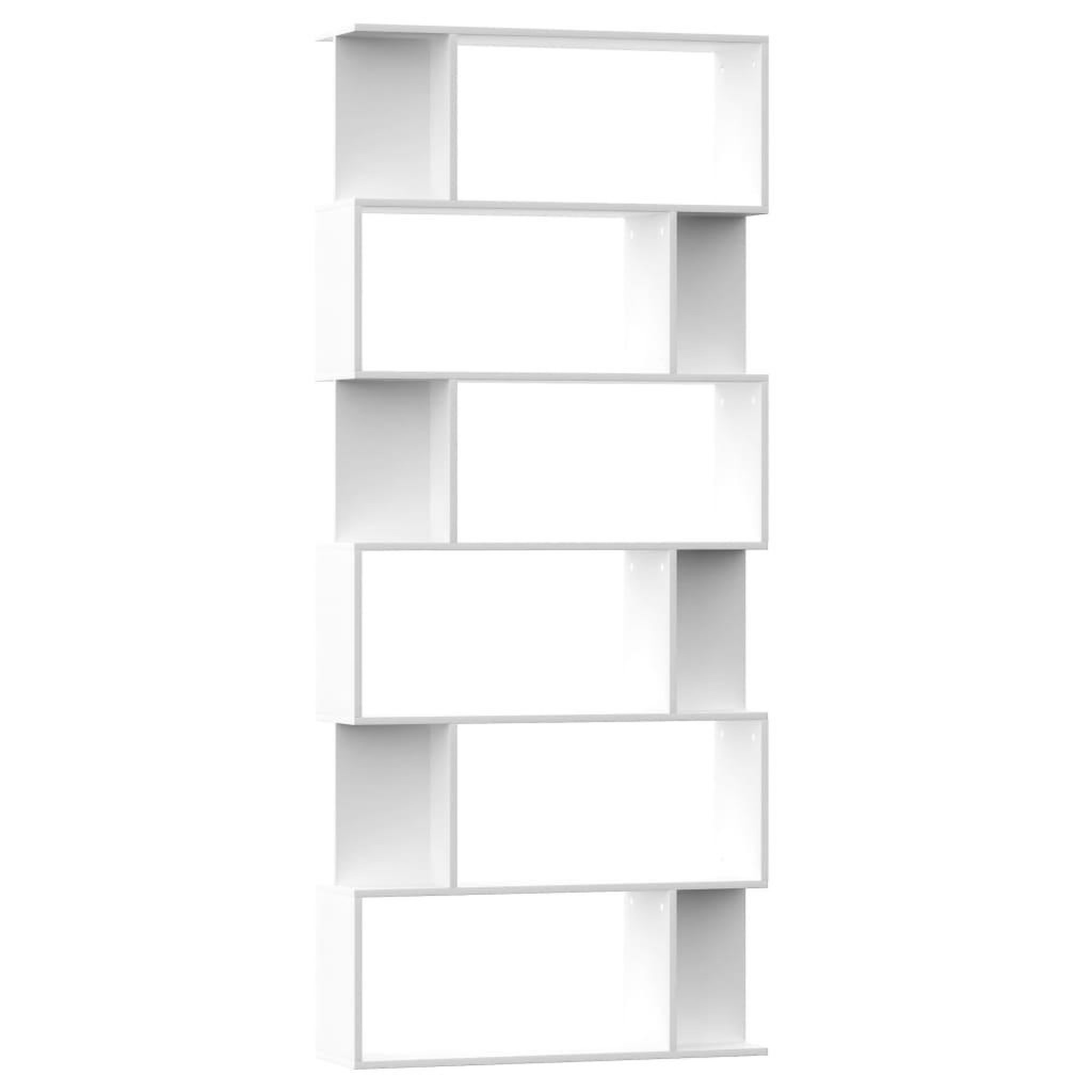 Voir la diapositive 2 : VIDAXL Bibliotheque/Separateur de piece Blanc Bois d'ingenierie