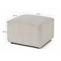 Voir la diapositive 6 : LISA DESIGN Arty - pouf d'appoint - en velours côtelé