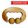 Voir la diapositive 3 : VIVEZEN Kit de massage 4 pièces, rouleau en bois pour le dos, la tête, les pieds et multi-usage