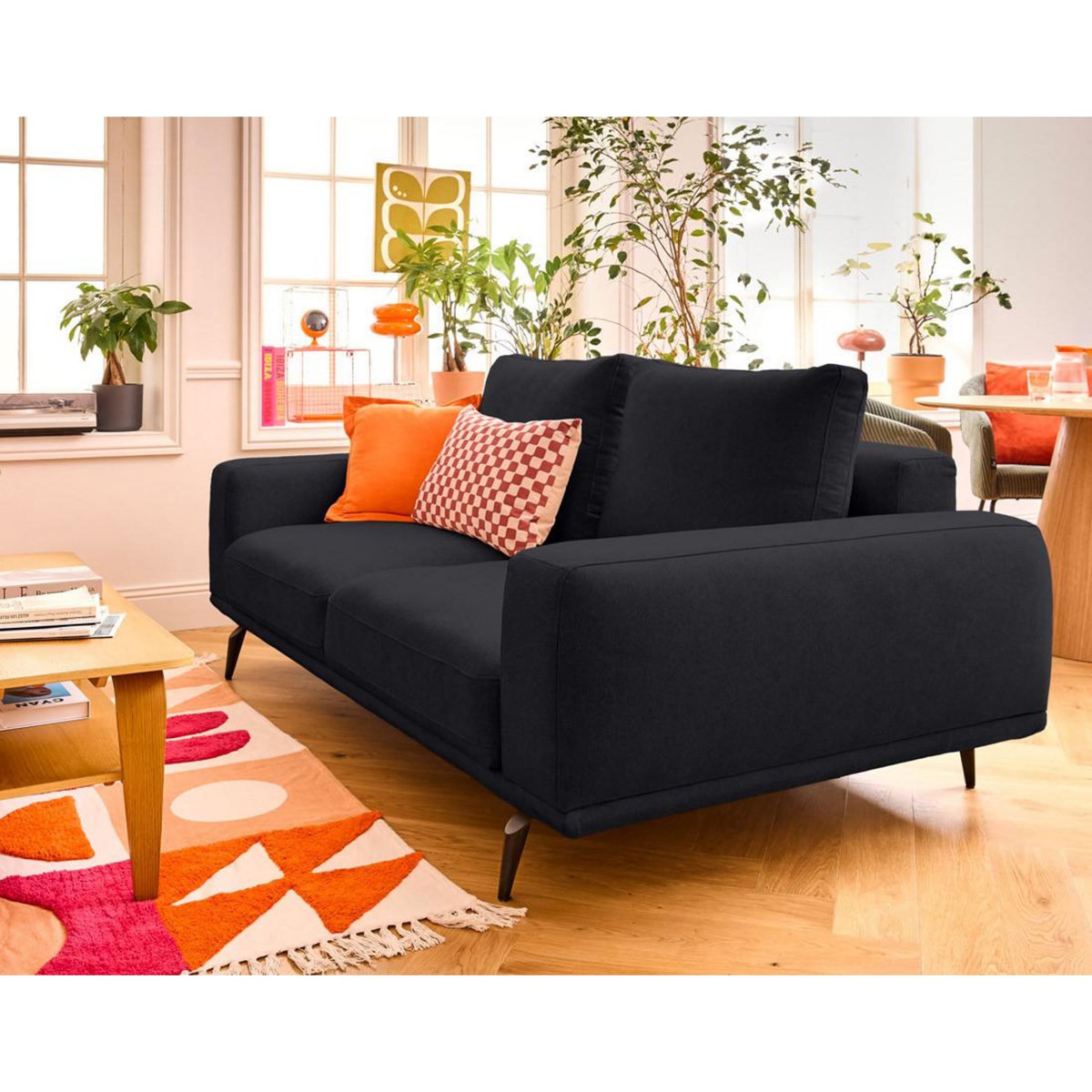 LISA DESIGN Vicence - canapé droit 2 places en tissu