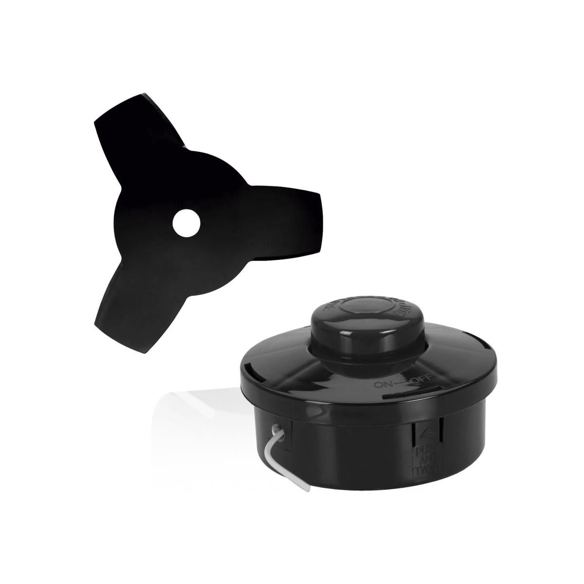 VITO Débroussailleuse Thermique essence 52cm³ Coupe 25cm avec Lame et fil nylon Grande Autonomie 1h30 VITO