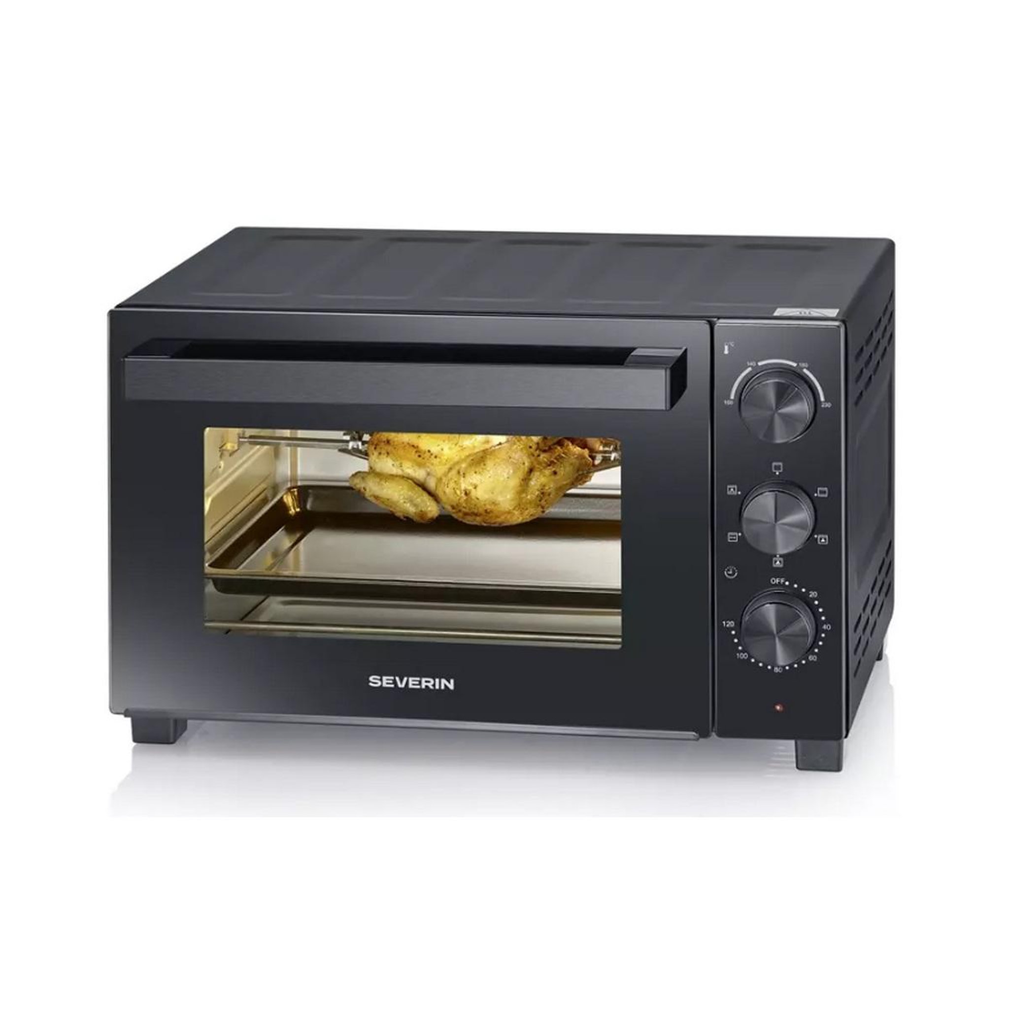 SEVERIN Four chaleur tournante 30l 48.5cm noir - to2075