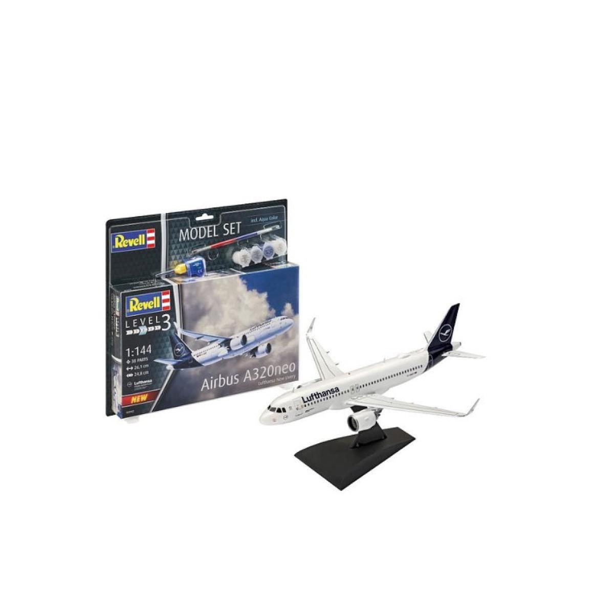 Revell model set airbus a320neo  lufthansa  new livery