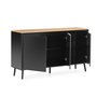 Voir la diapositive 3 : VS VENTA-STOCK Buffet Desi 3 portes couleur Noir