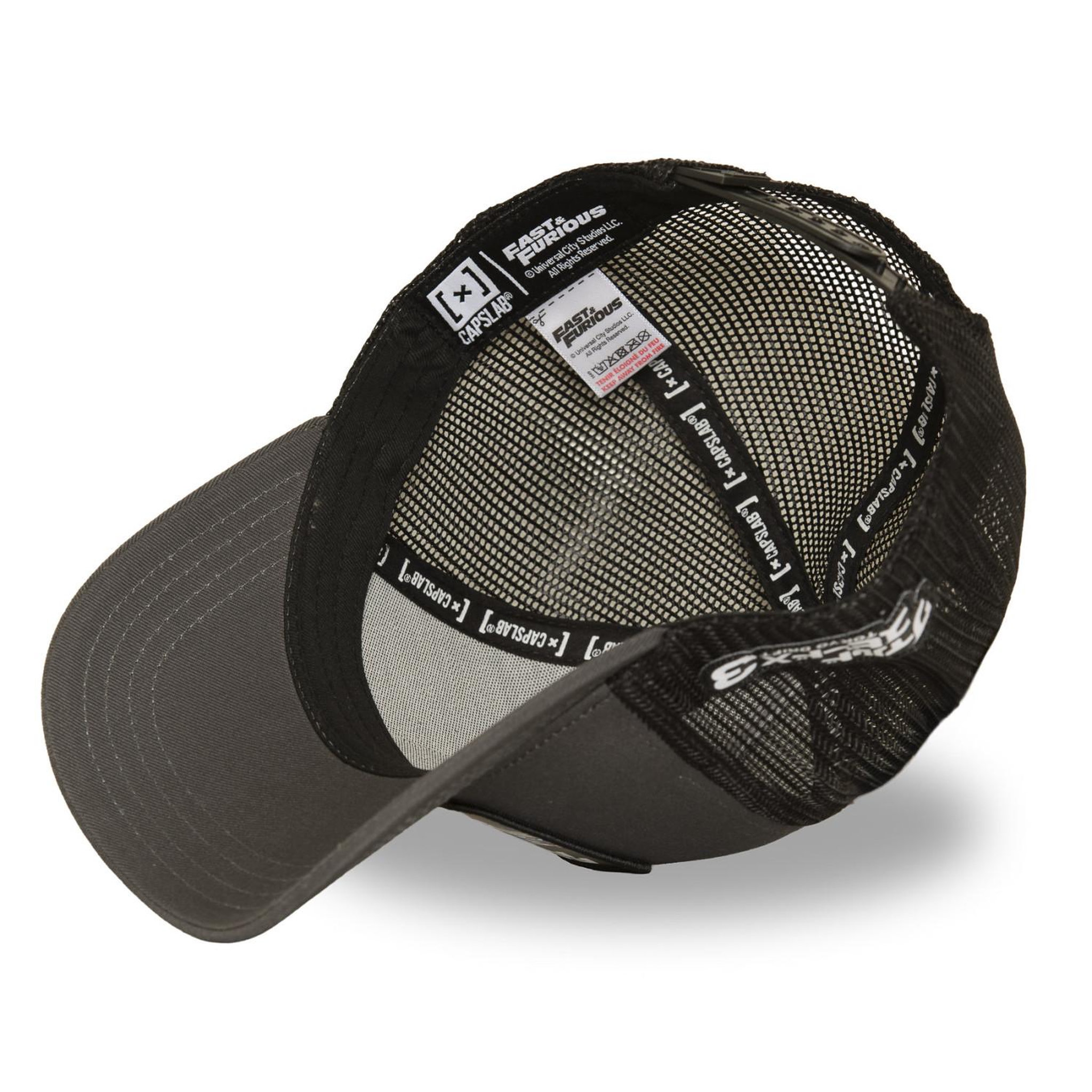 Voir la diapositive 5 : CAPSLAB Casquette trucker avec filet et patch fast and furious drift