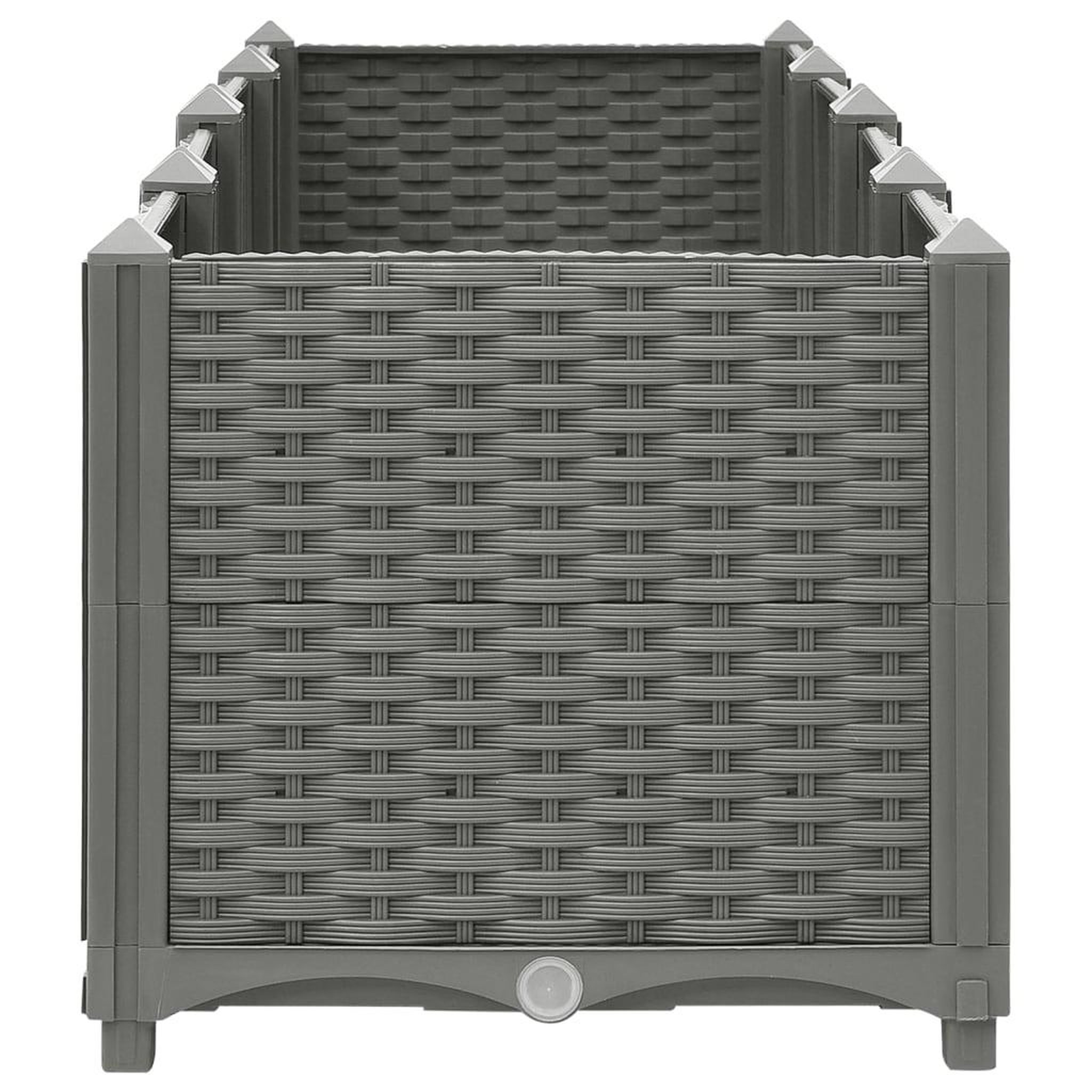 Voir la diapositive 5 : VIDAXL Lit sureleve gris clair 160x40x38 cm Polypropylene