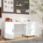 Voir la diapositive 3 : VIDAXL Bureau Blanc brillant 140x50x75 cm Bois d'ingenierie