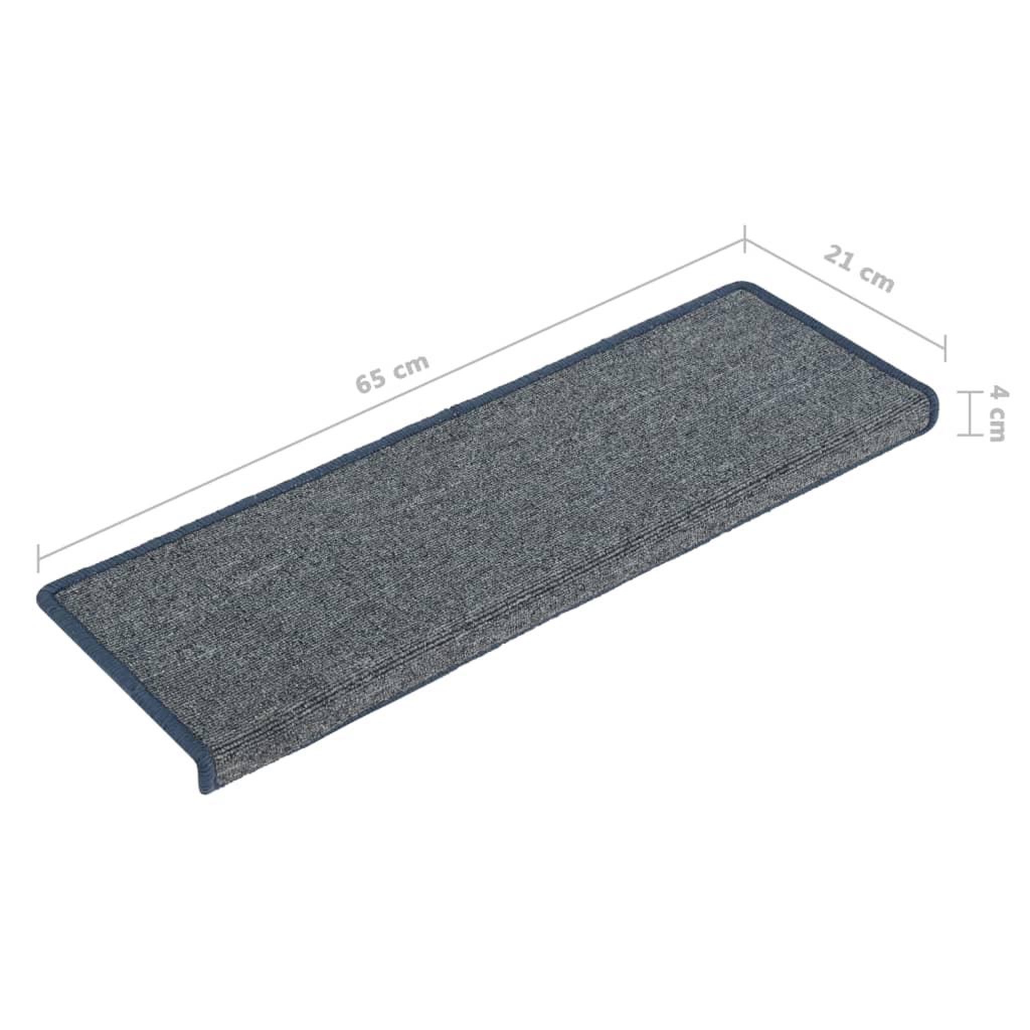 Voir la diapositive 6 : VIDAXL Tapis d'escalier 15 pcs 65x21x4 cm Violet et bleu