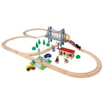 Eichhorn Eichhorn Train Track with Bridge Playset, 55dlg. 100006204