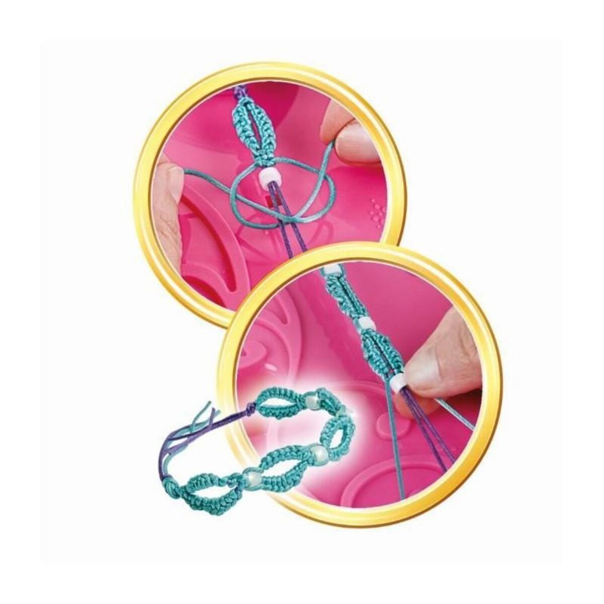 CLEMENTONI CLEMENTONI - Friendship bracelets Mania- Créer tes bracelets de l'amitié - Dés 7ans