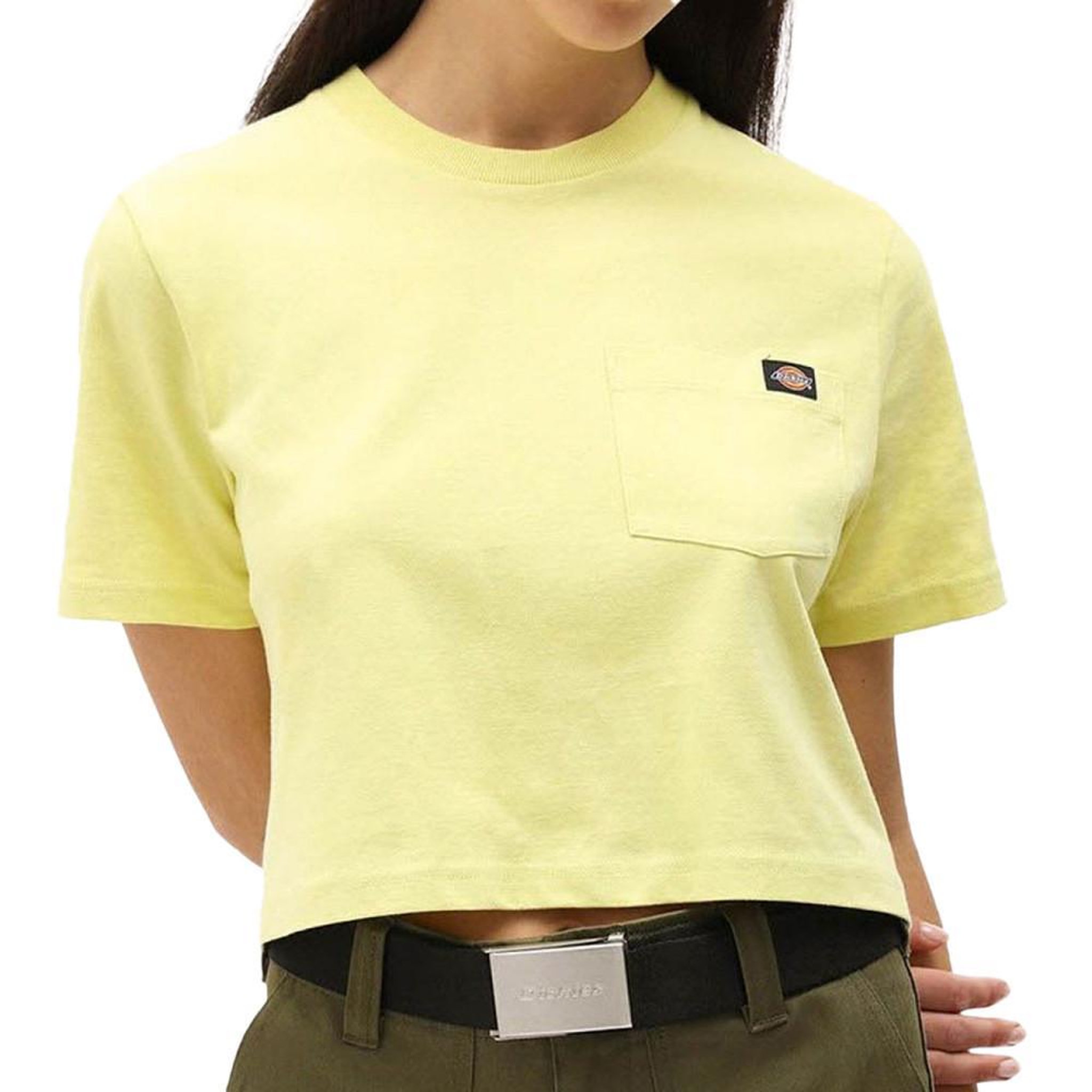 Dickies T-shirt Vert Crop Femme Dickies Porterdale. Coloris disponibles : Vert