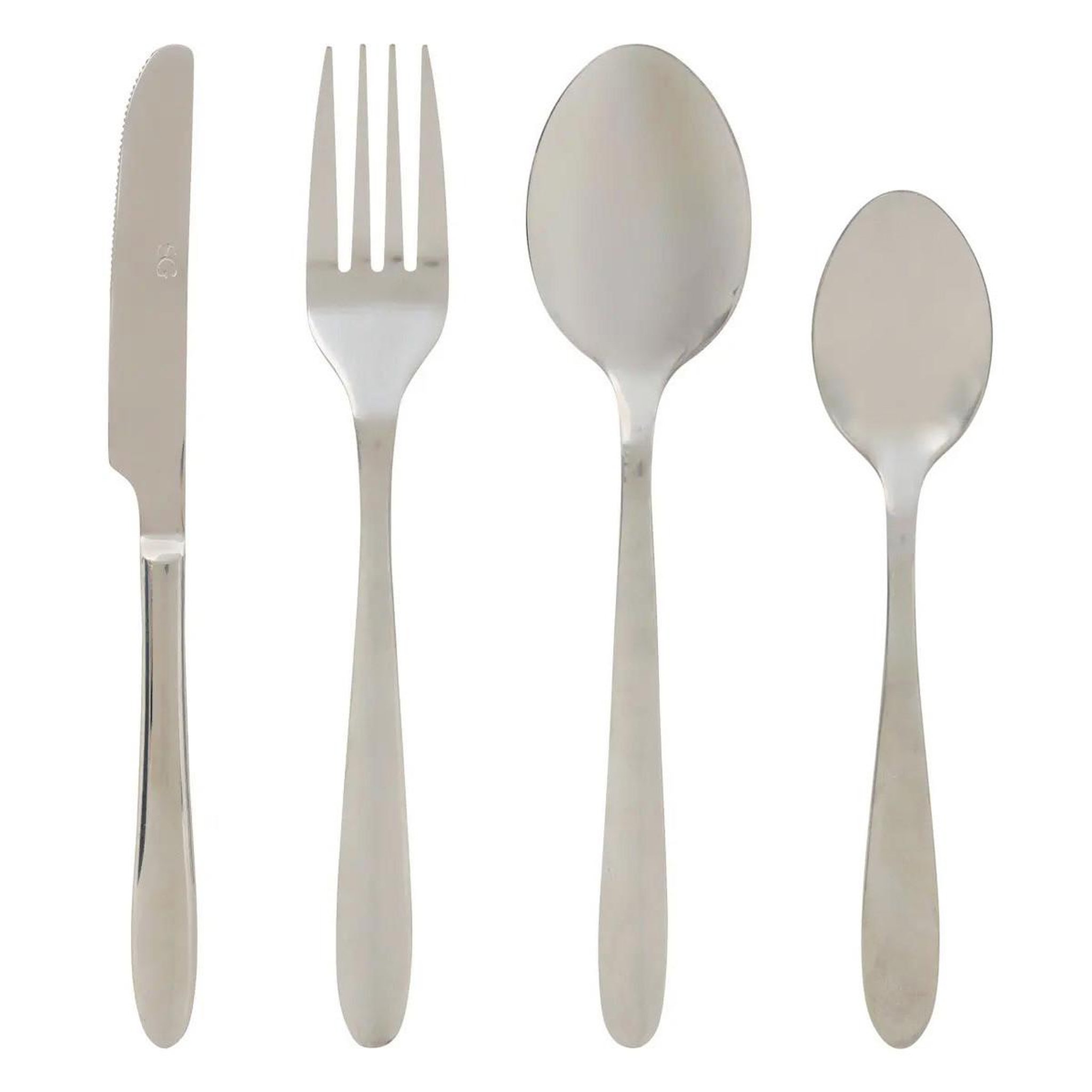 SECRET DE GOURMET Ménagère 24 pièces en inox  nevis  23cm argent