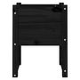 Voir la diapositive 5 : VIDAXL Jardinieres 2 pcs Noir 40x40x52,5 cm Bois massif de pin