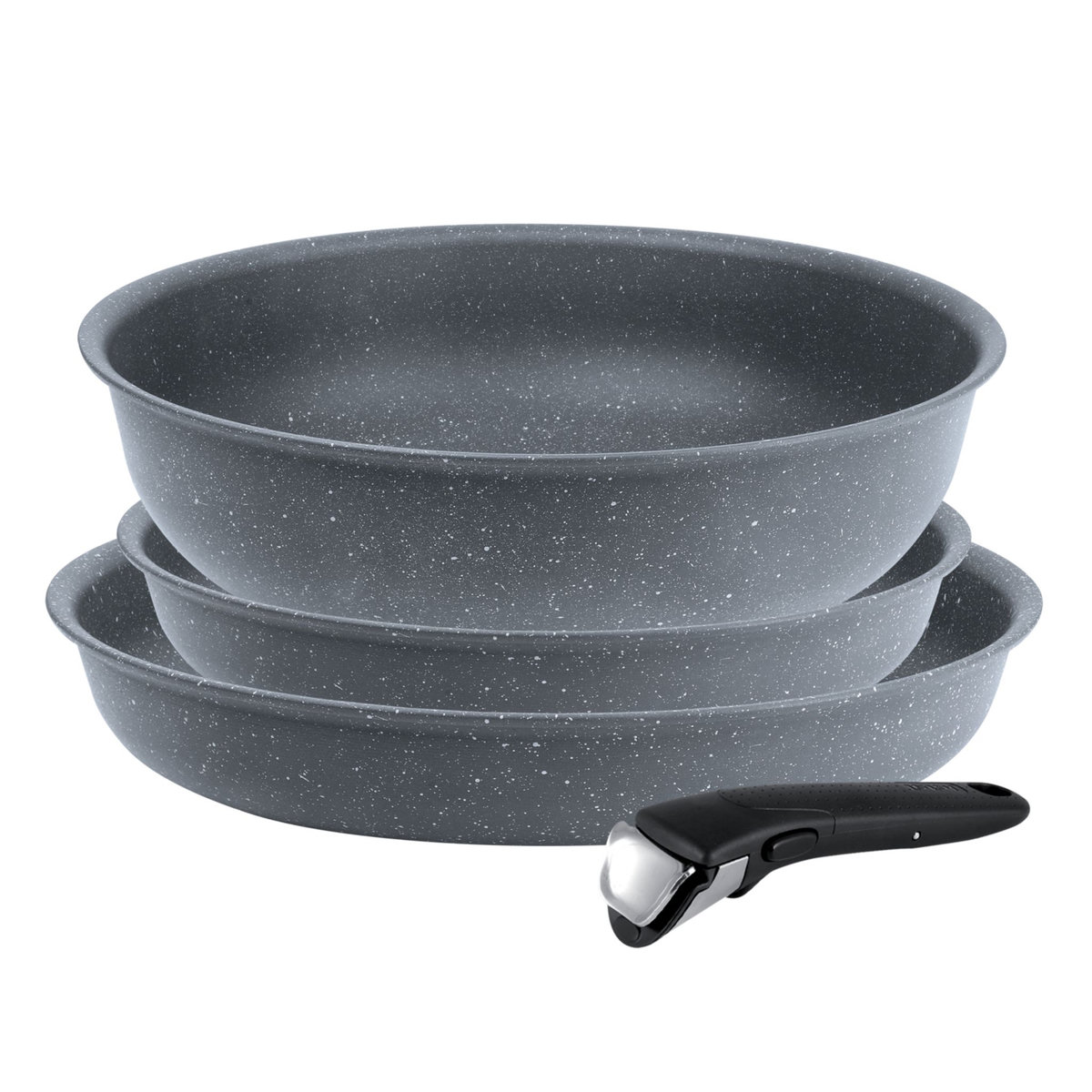 TEFAL Batterie de cuisine 4 pièces gris INGENIO HARMONY