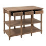 Voir la diapositive 4 : Paris Prix Console 6 Tiroirs en Bois  Bianca  131cm Naturel