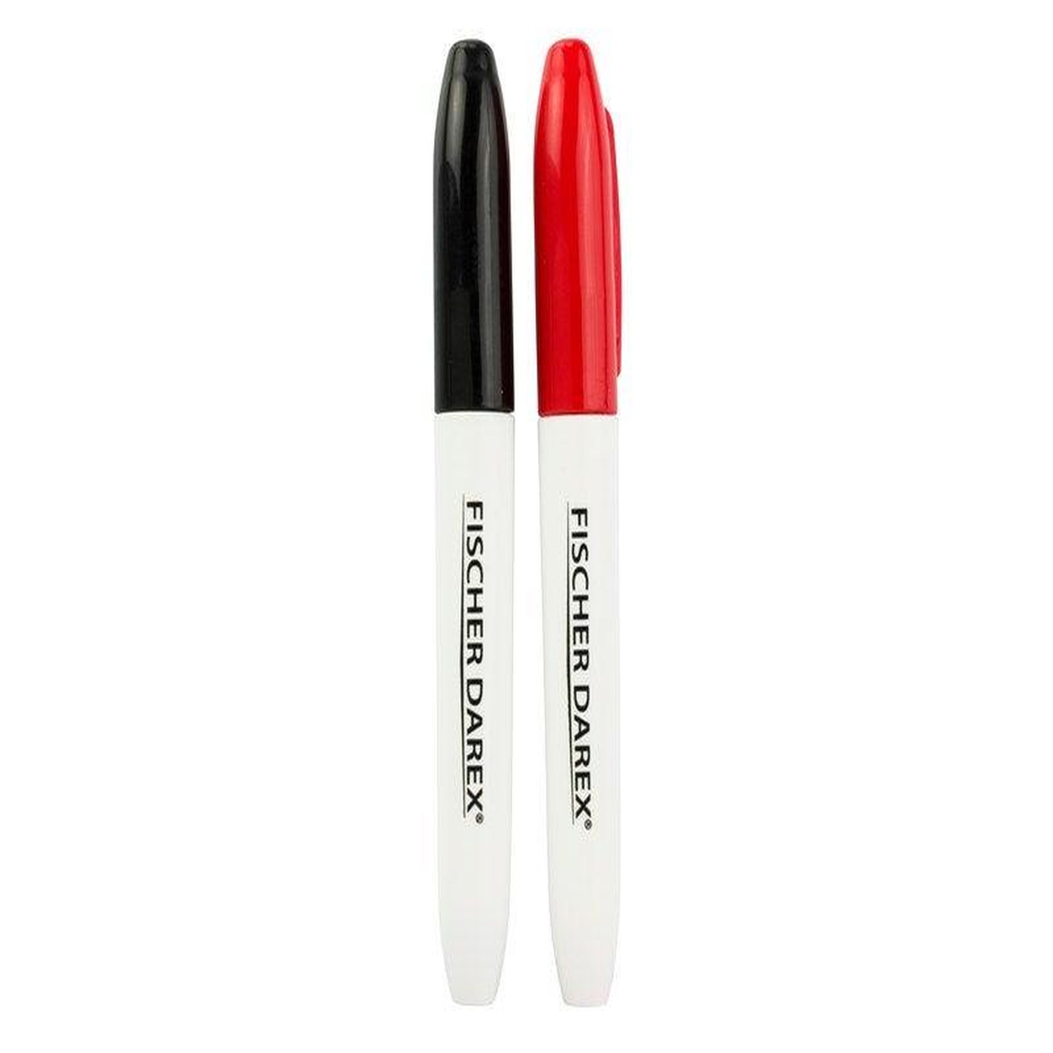CENTRALE BRICO Marqueurs rouge et noir lot de 2 fischer darex