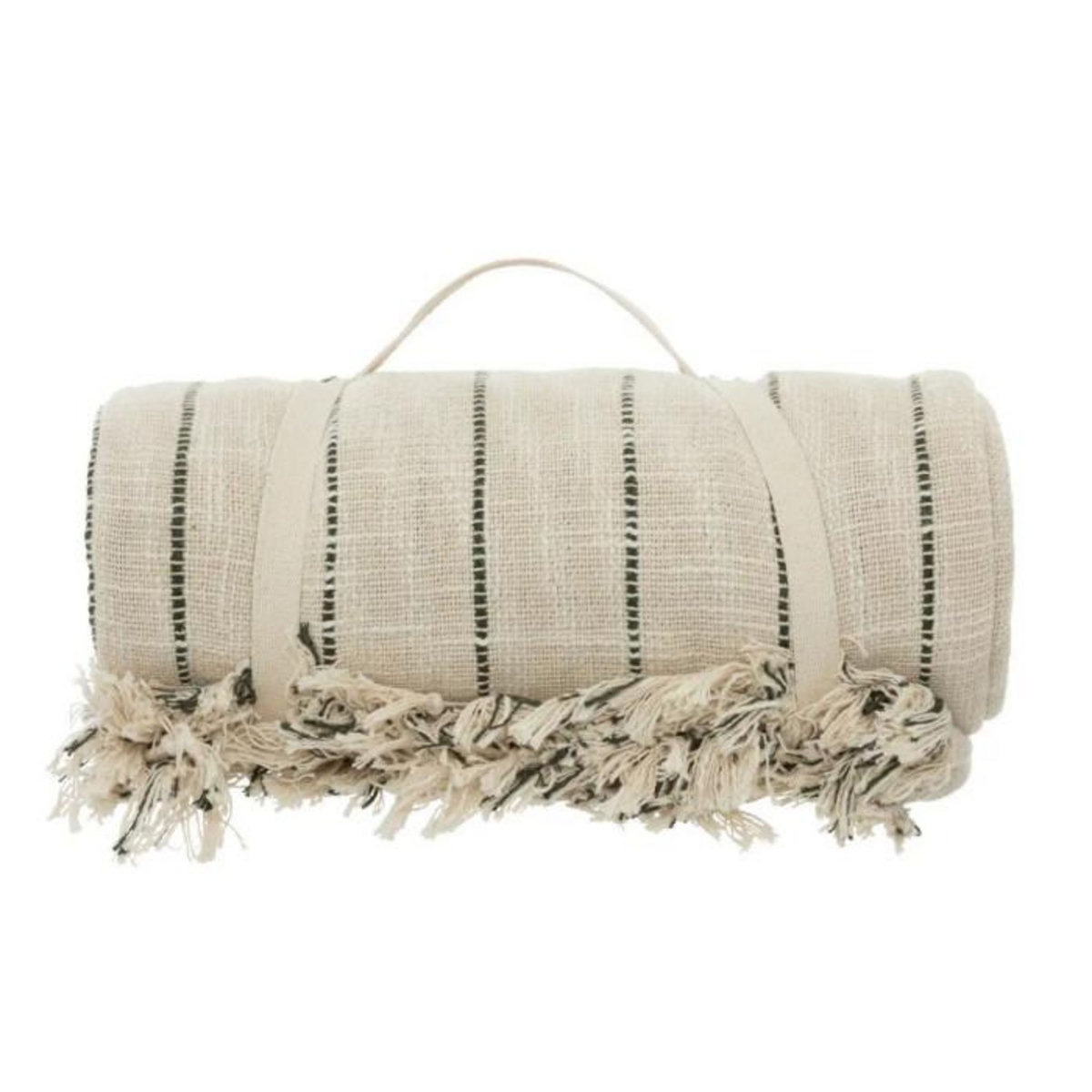 ATMOSPHERA Dessus de Lit Rayé  Exotic Panama  240x260cm Beige