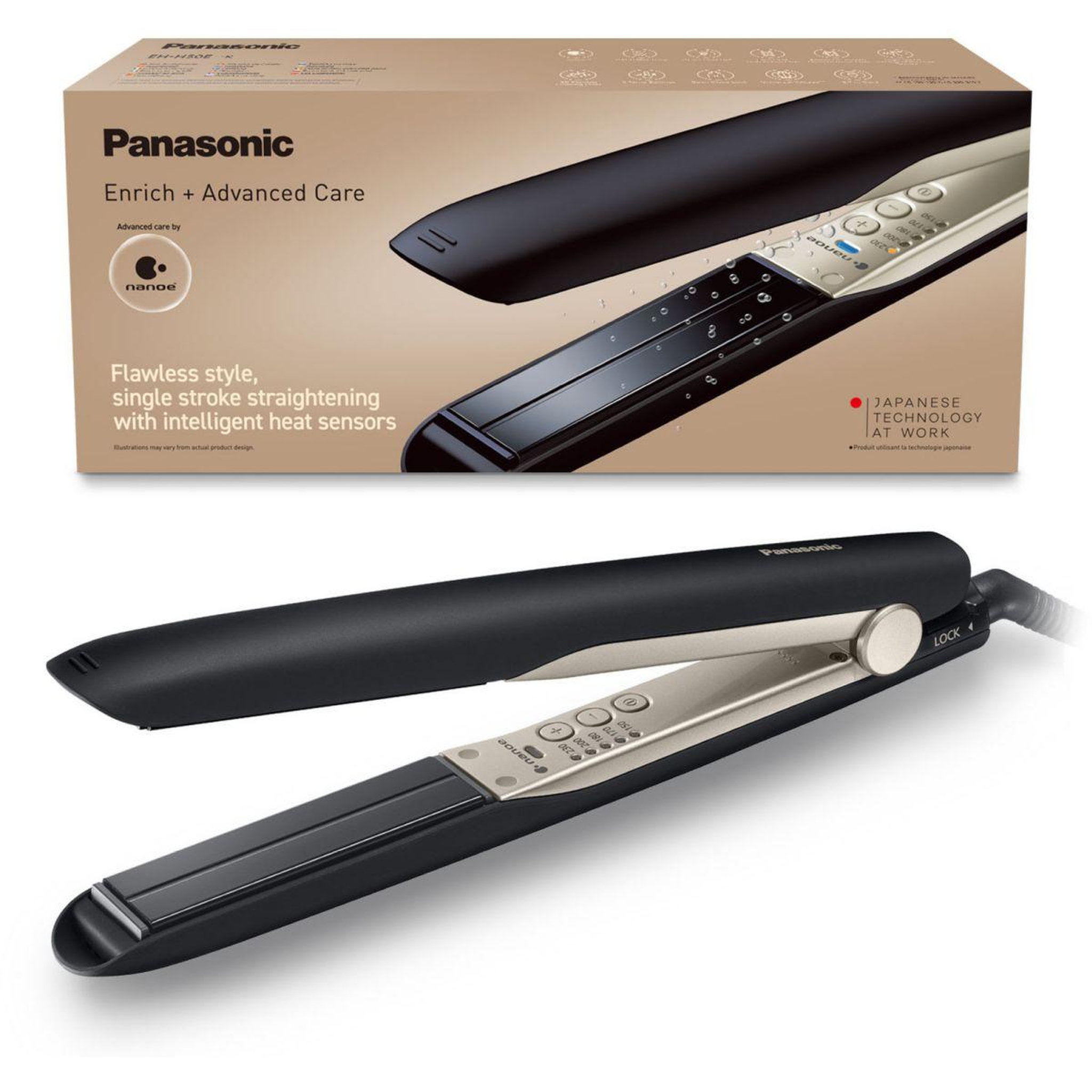 Voir la diapositive 2 : PANASONIC Lisseur EH-HS0E-K825