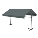 CONCEPT USINE Store banne double pente manuel 2.95 x 3 m gris ISEO