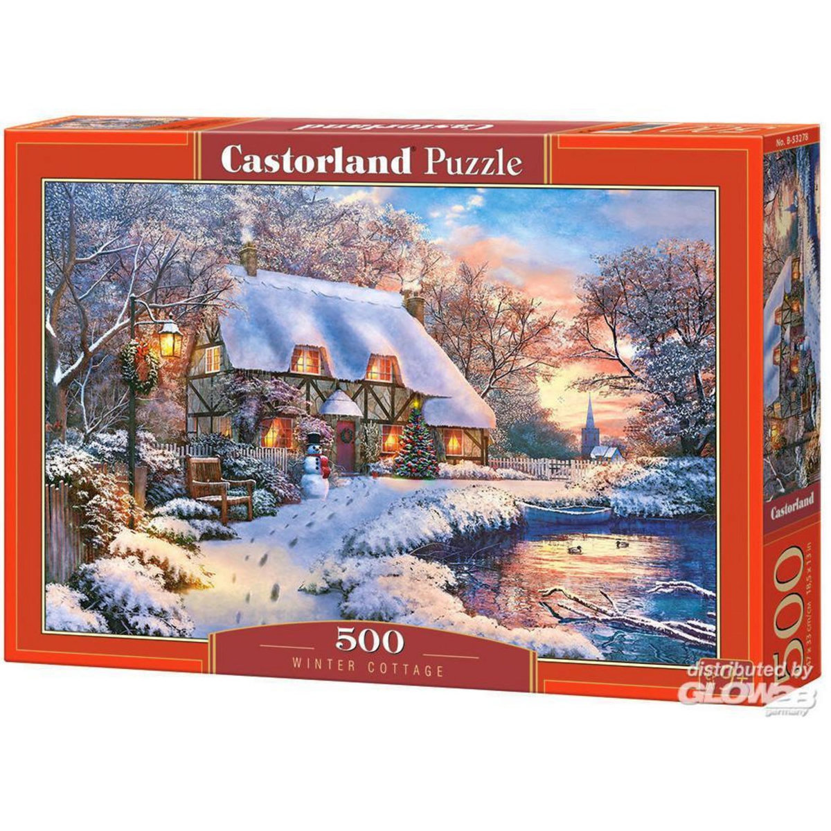Castorland Puzzle 500 pièces : Cottage en hiver