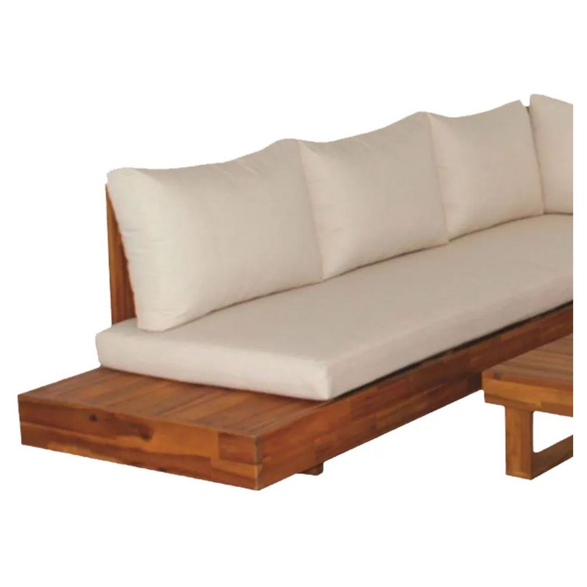 CIDDECO Salon bas de jardin en acacia FIDJI