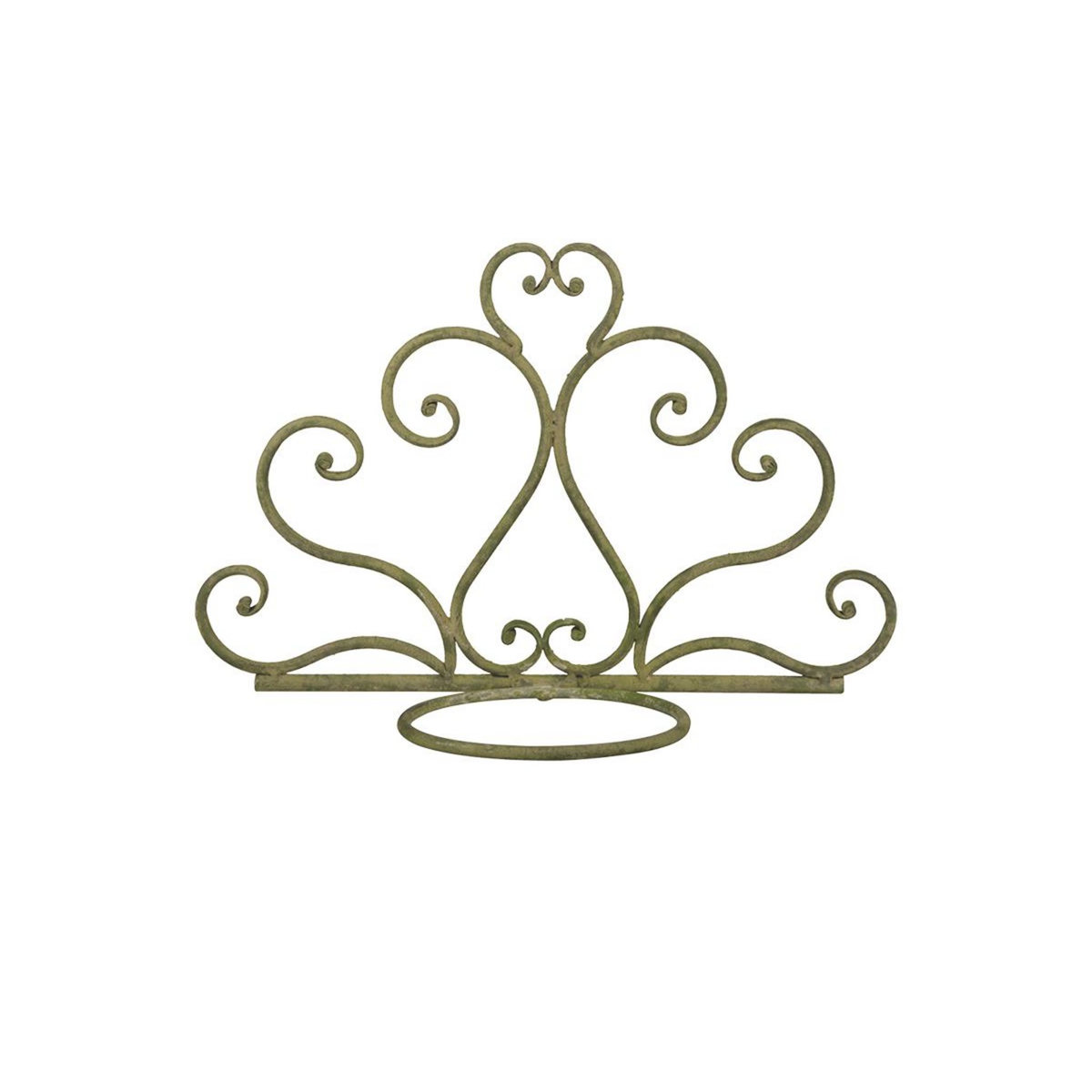 ESSCHERT DESIGN Porte-pot en métal vieilli vert - 31,8 x 14,5 x 21,9 cm - Esschert Design