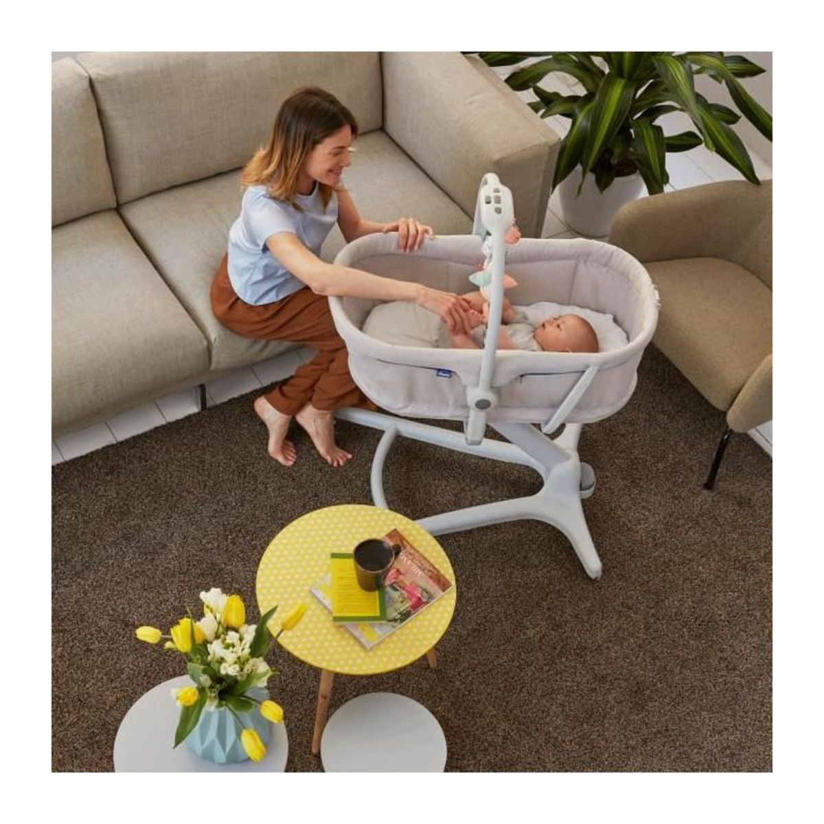 CHICCO Hamac pour Bébé Chicco BabyHug 4in1 Gris