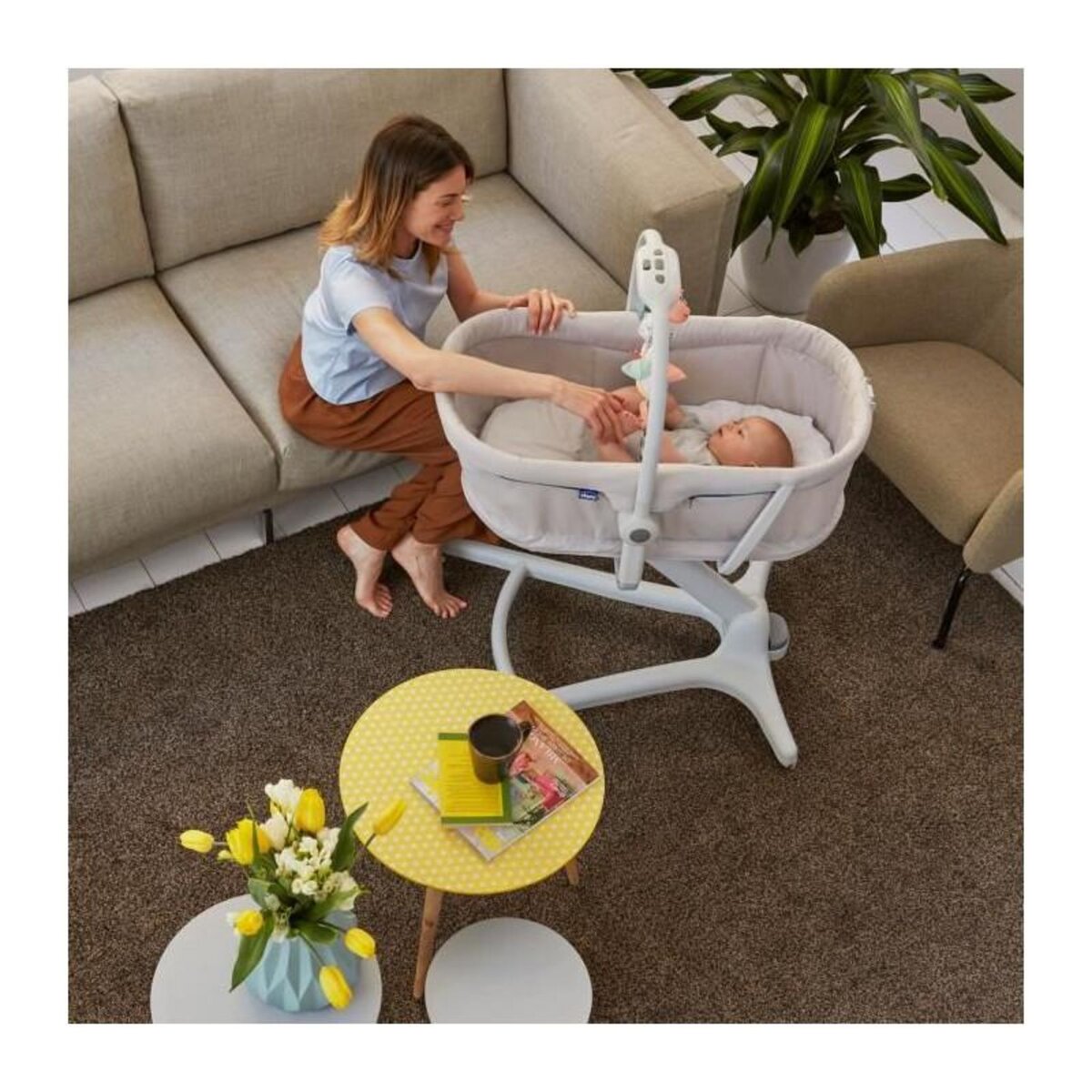 CHICCO Hamac pour Bébé Chicco BabyHug 4in1 Gris