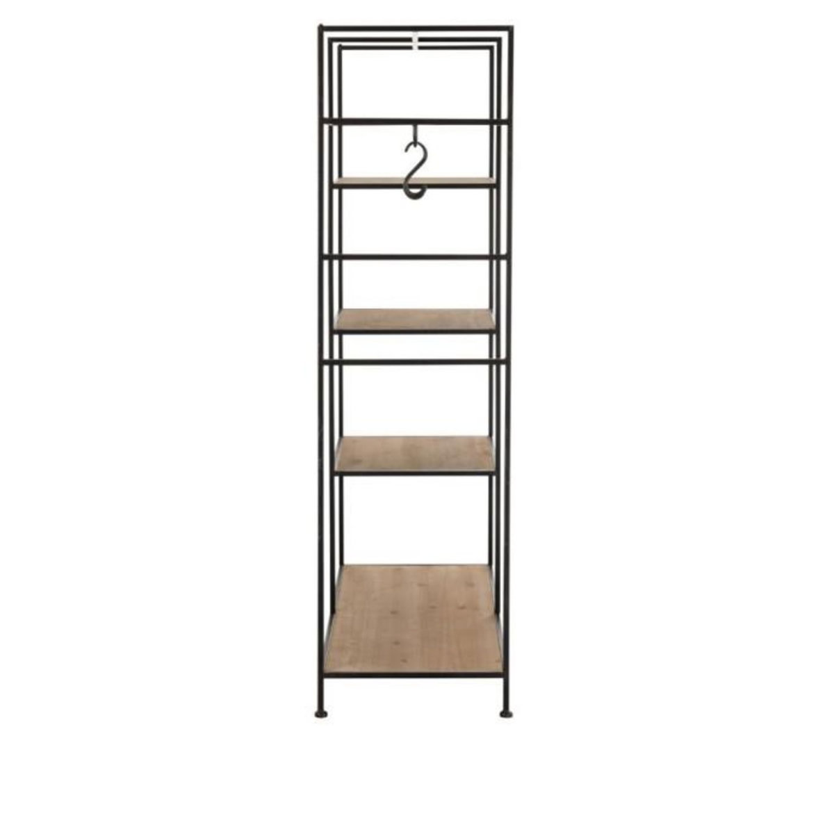 Paris Prix Étagère & Penderie en Métal  Rack  180cm Noir