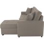 Voir la diapositive 5 : MARKET24 Canapé d'angle convertible réversible 4 places - Tissu beige - L 244 x P 151 x H 90 - HAMILTON - Fabriqué en Ukraine