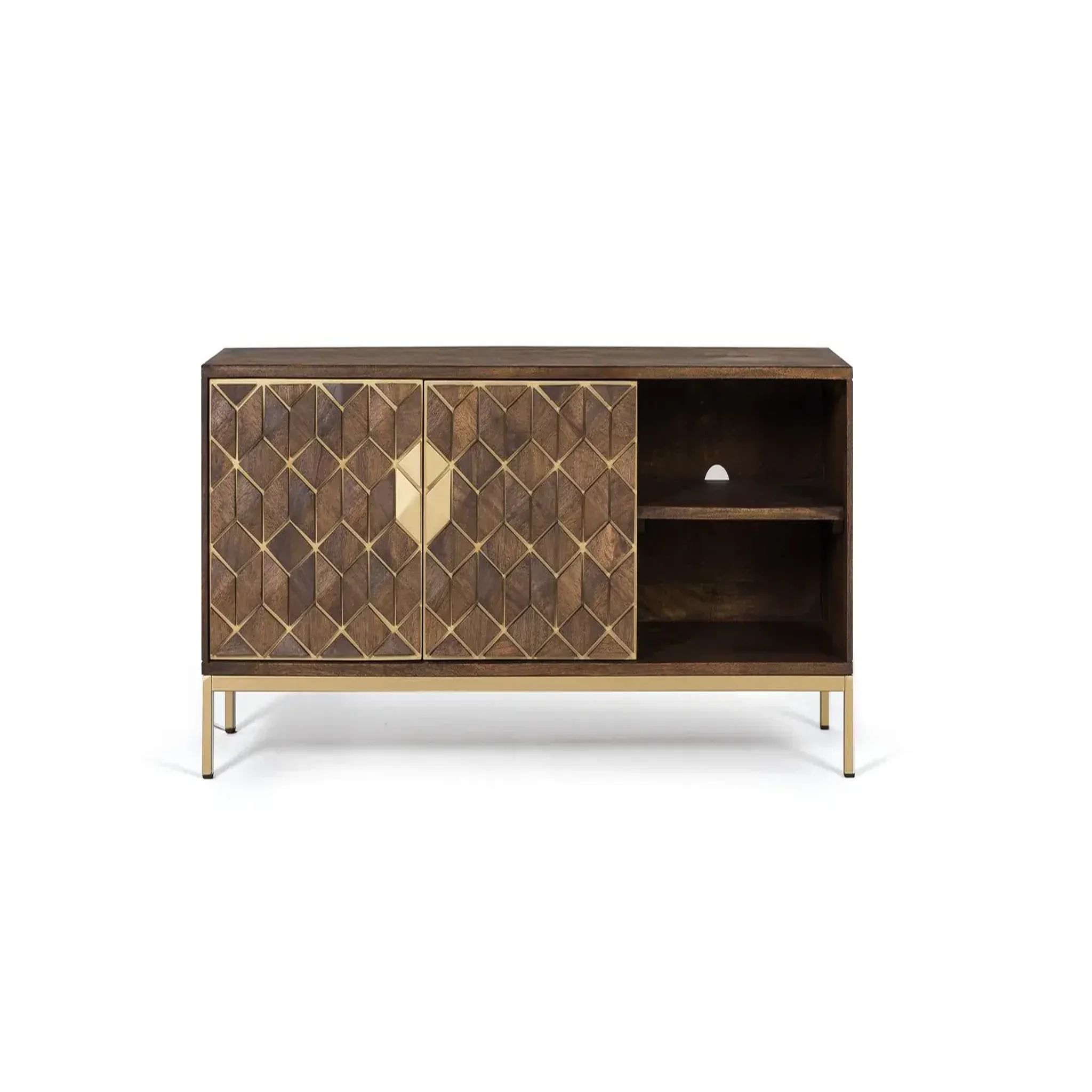 GINER Y COLOMER SL Meuble tv en bois de manguier 145 cm style rustique moderne