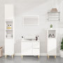 Voir la diapositive 1 : VIDAXL Armoire de salle de bain blanc 30x30x100 cm bois d'ingenierie