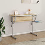 Voir la diapositive 1 : VIDAXL Bureau d'artisanat chene sonoma et gris 110x53x(58-87) cm