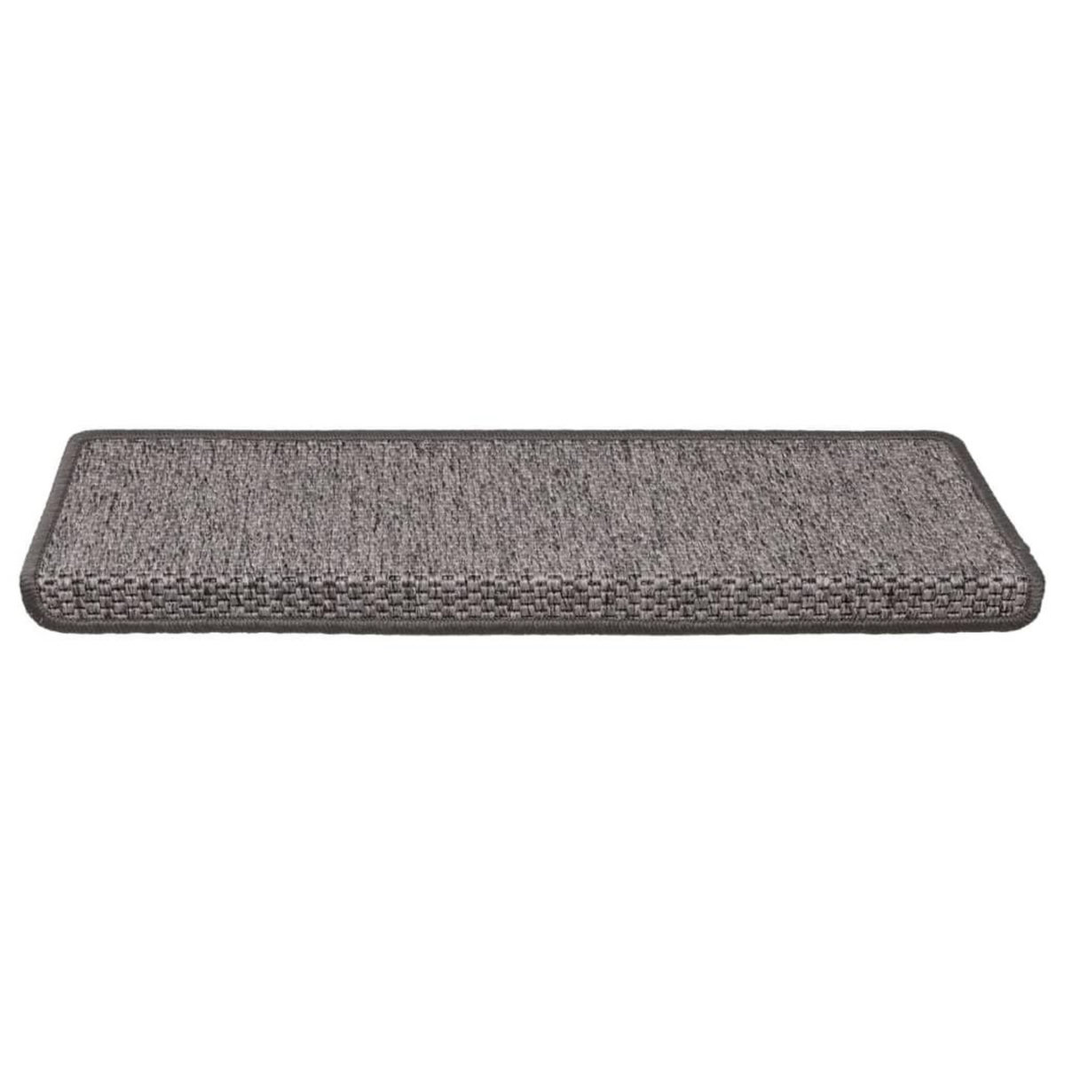 VIDAXL Tapis d'escalier autocollants 15 pcs 65x21x4 cm Gris et beige