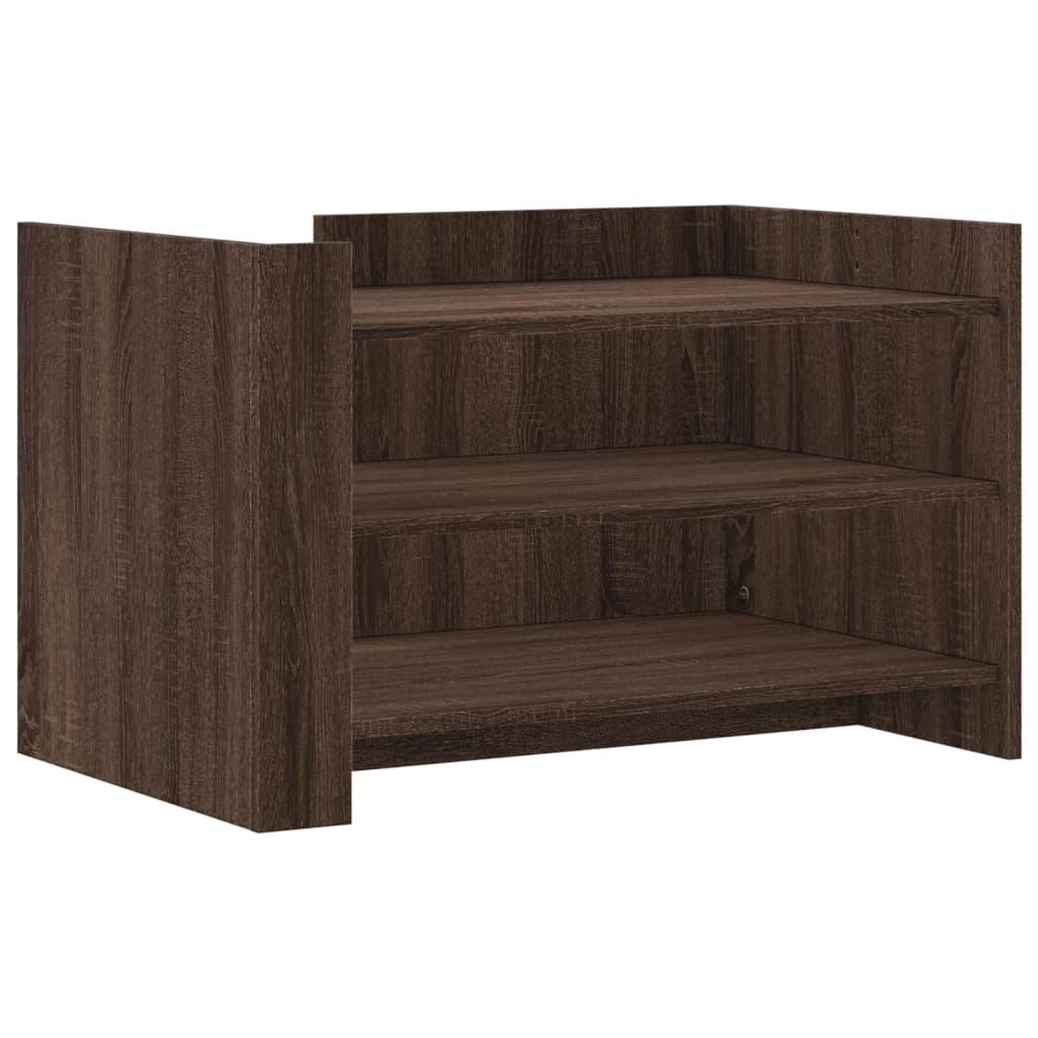 Voir la diapositive 2 : VIDAXL Table basse chene marron 80x50x50 cm Bois d'ingenierie