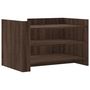 Voir la diapositive 2 : VIDAXL Table basse chene marron 80x50x50 cm Bois d'ingenierie