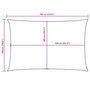 Voir la diapositive 6 : VIDAXL Voile de parasol Tissu Oxford rectangulaire 5x7 m Anthracite