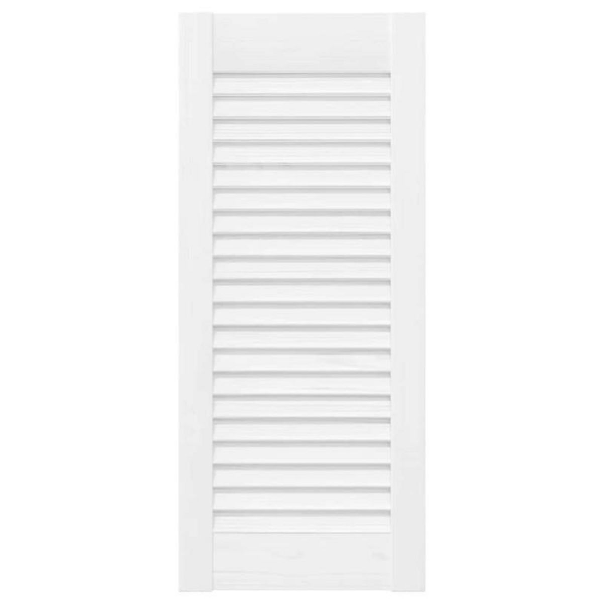 VIDAXL Porte d armoire à persiennes blanc 61,5x29,5 cm