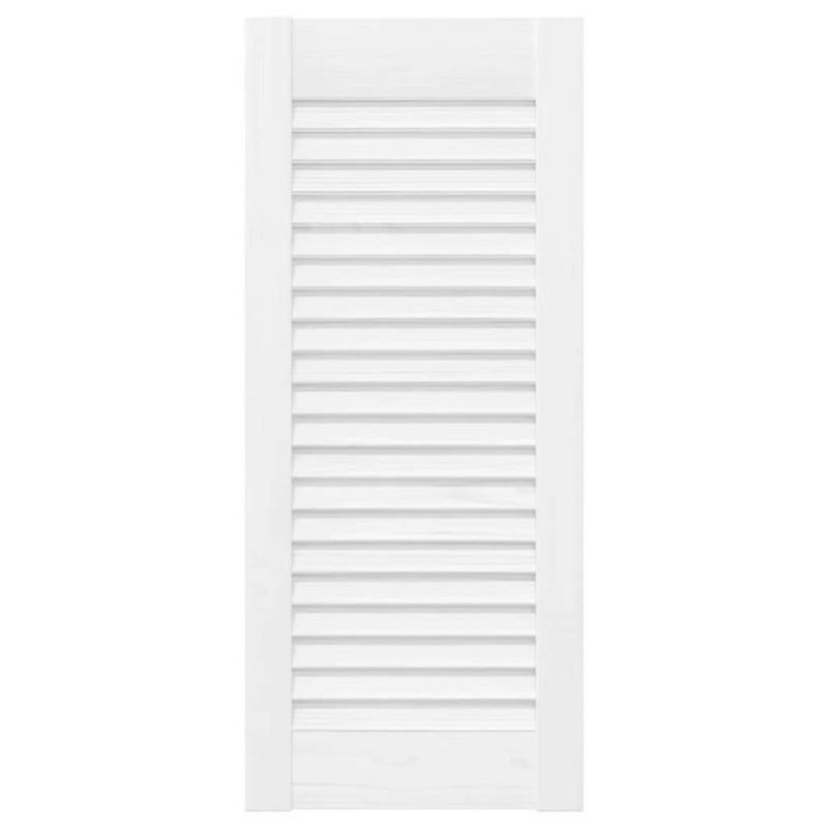 VIDAXL Porte d armoire à persiennes blanc 61,5x29,5 cm