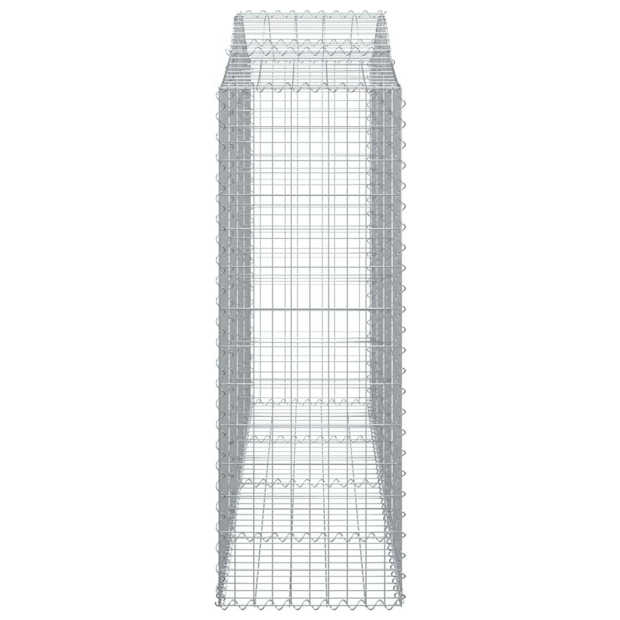 Voir la diapositive 5 : VIDAXL Paniers a gabions arques 40 pcs 200x50x140/160 cm Fer galvanise